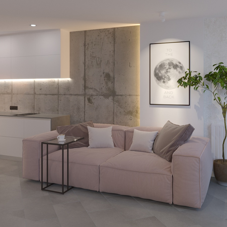 Квартира с бетонными стенами