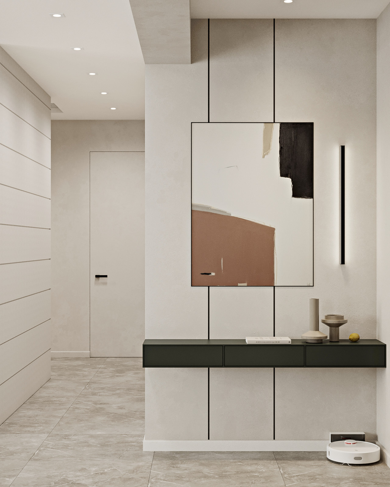 КП Первозванный 1, кухня-гостиная (вариант 2)