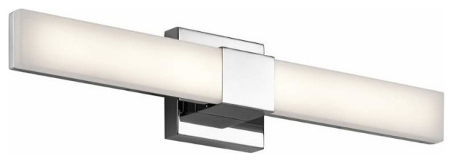 Neltev LED Vanity, Chrome - Transitional - Bathroom Vanity Lighting ...