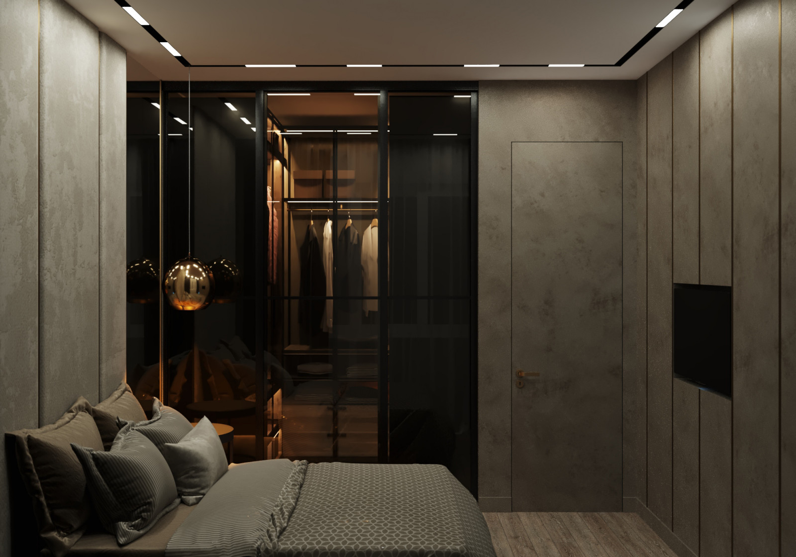 Маленькая квартира в зеленых тонах