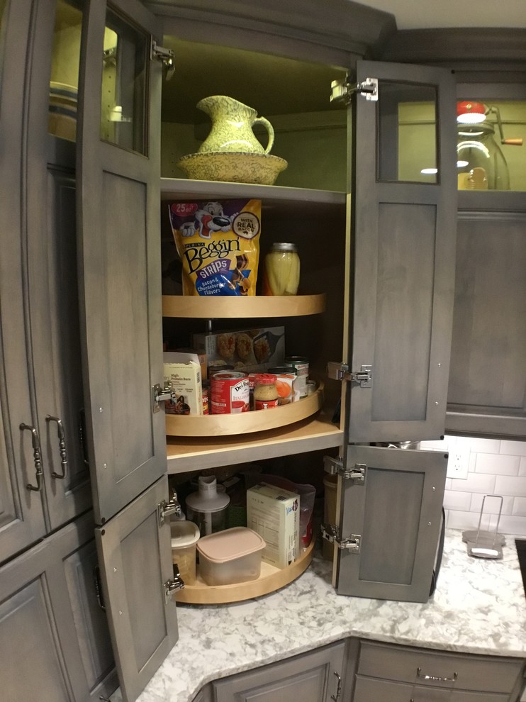 Traditional Gray Stained Maple Kitchen Renovation - Traditional - Kitchen - Cleveland - by ...