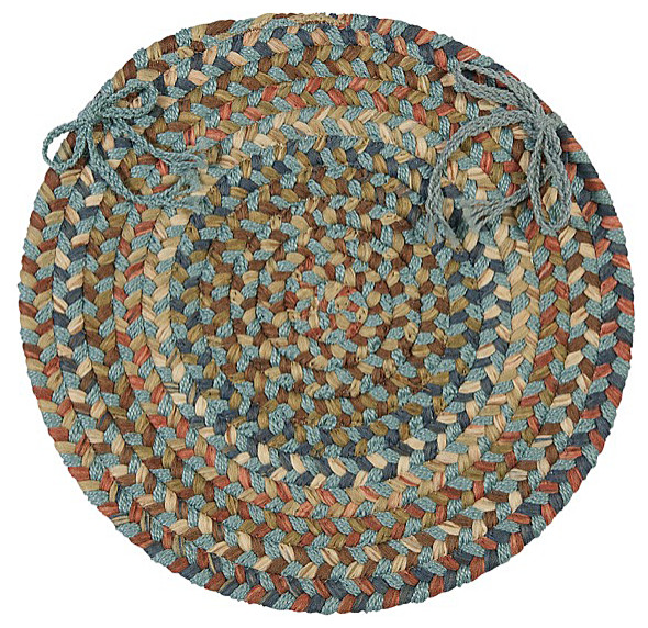 Cedar Cove Light Blue Chair Pad (single), Chair Pad, Braided