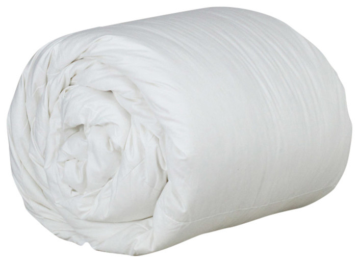 Essential Fall Weight White Goose Down Comforter, Twin Traditional