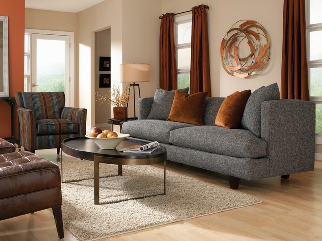 Reese Sofa Times Square Chair Contemporary Living Room