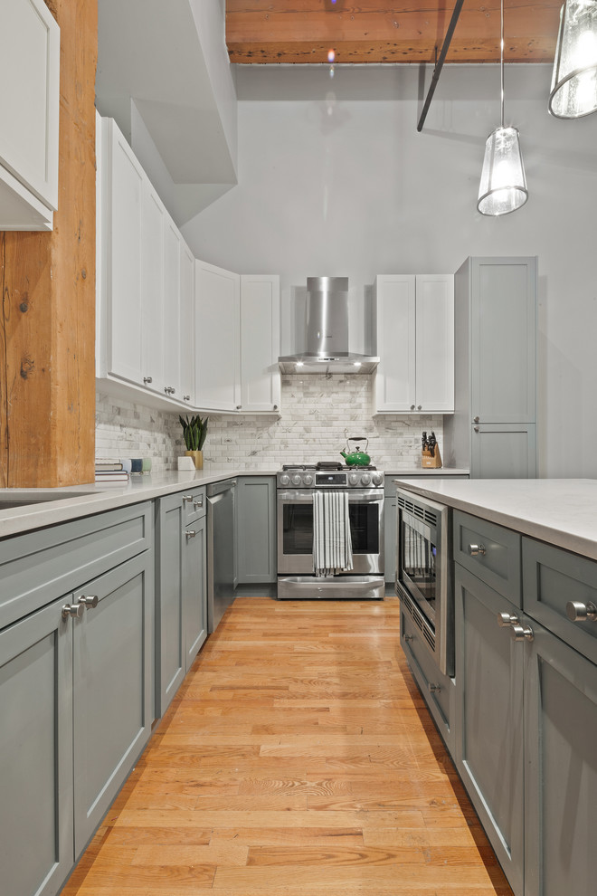 Kitchen - transitional kitchen idea in Chicago