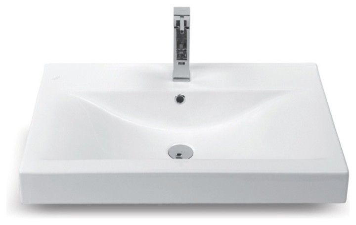 Ceramic Wall Mounted, Vessel, or Self Rimming Sink