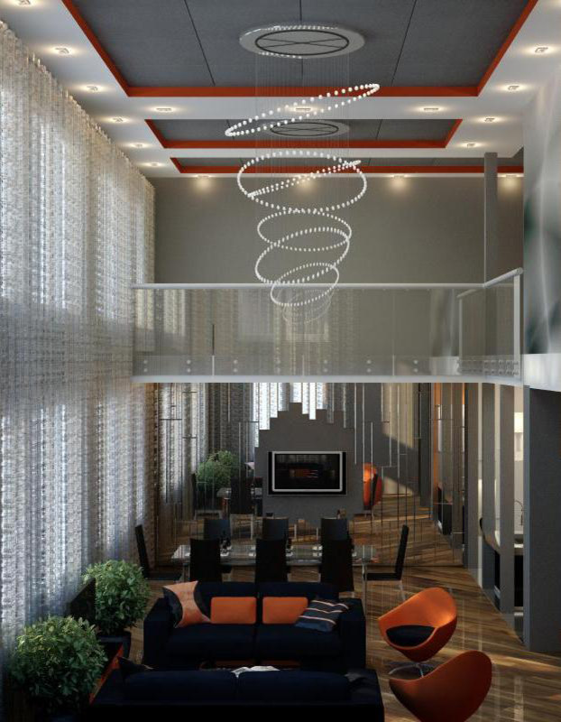 Гостиная в коттедже пос. Колосково