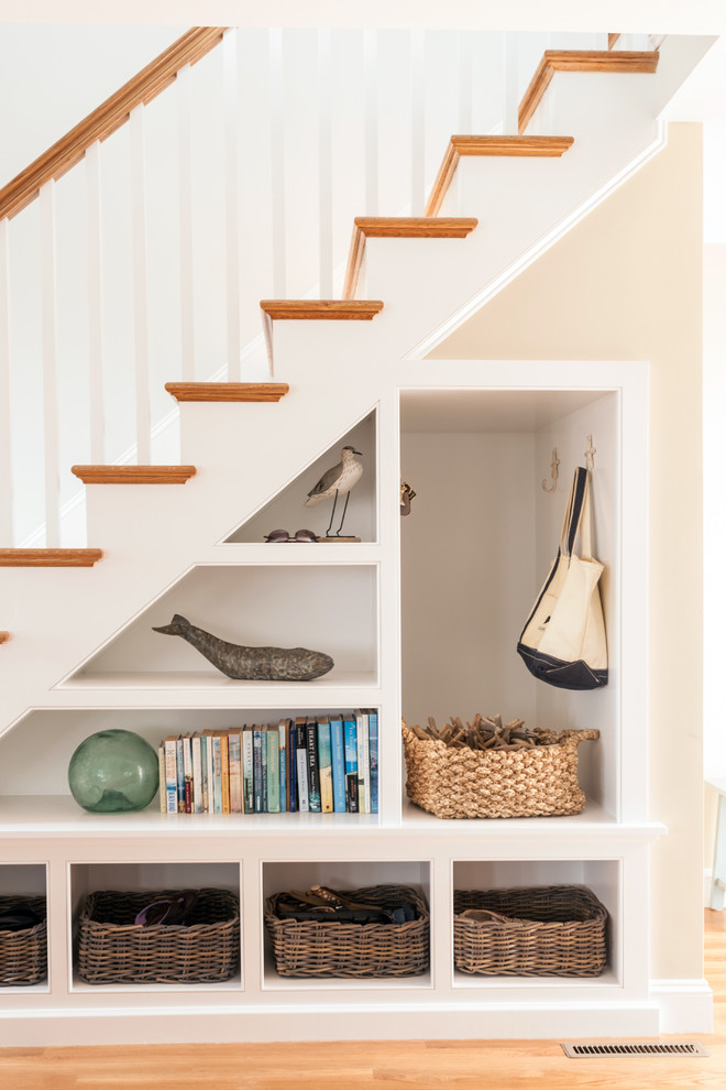 Example of a beach style staircase design in Boston