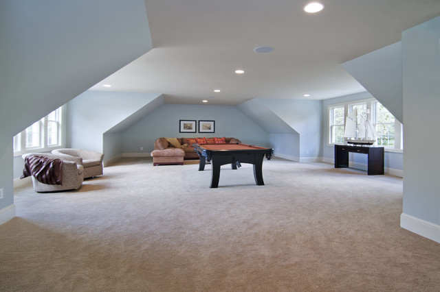 Above Garage Bonus Room - Traditional - Family Room ...