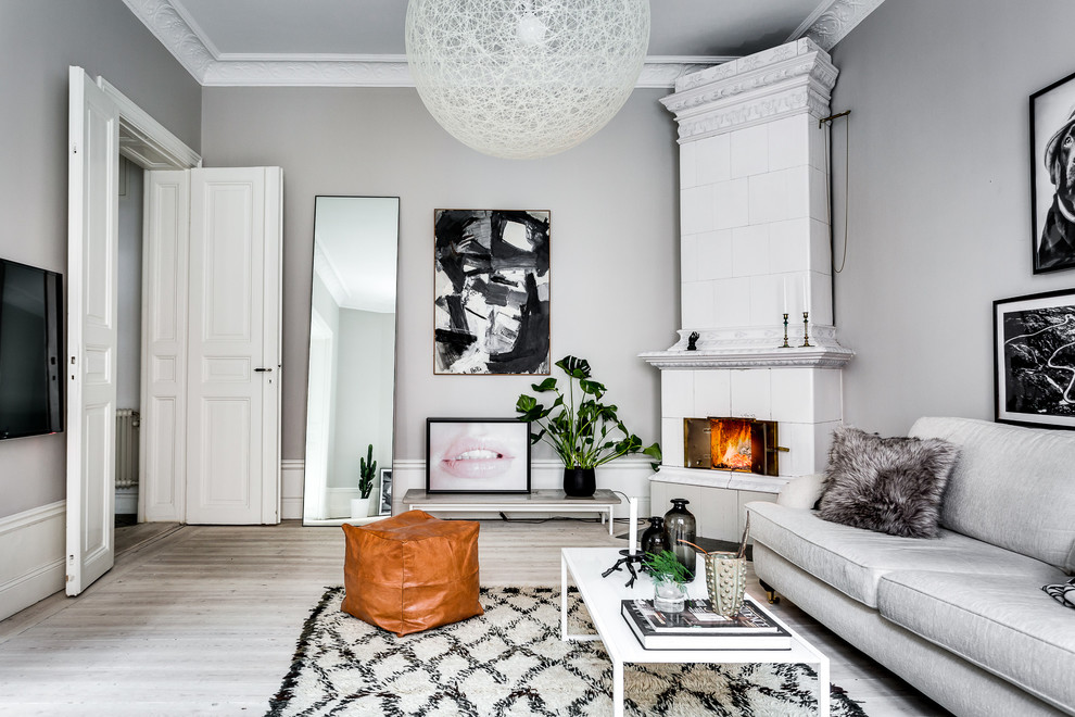 Photo of a scandinavian living room in Stockholm.