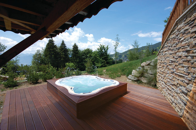 Dimension One Spas contemporary-traedaeck