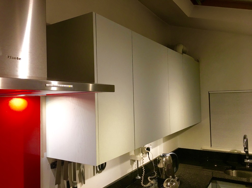 Ash Slab door -Painted Skylight - Traditional - Kitchen ...