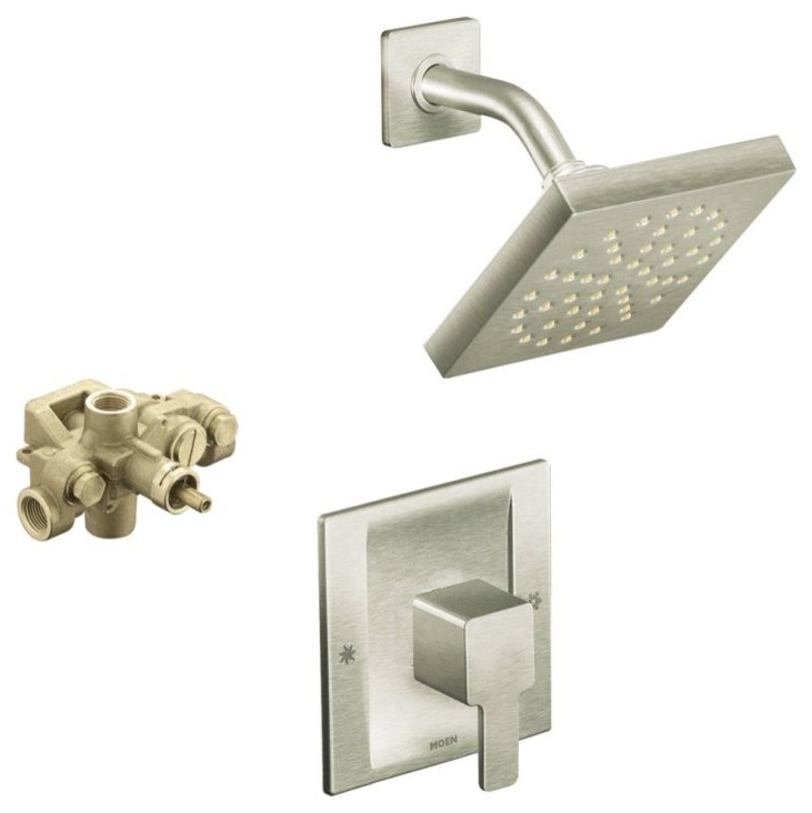 Moen 90 Degree Moentrol Shower Kit, 7"x8"x7" Contemporary