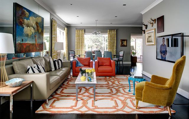 Hunters Hill House contemporary-living-room