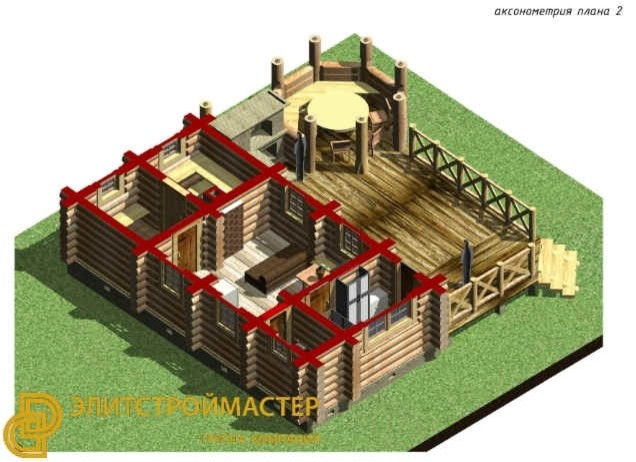 БАНЯ ОБЩЕЙ ПЛОЩАДЬЮ 124 КВ.М
