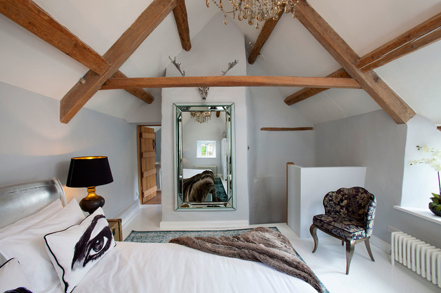Cotwalds Cottage eclectico-dormitorio