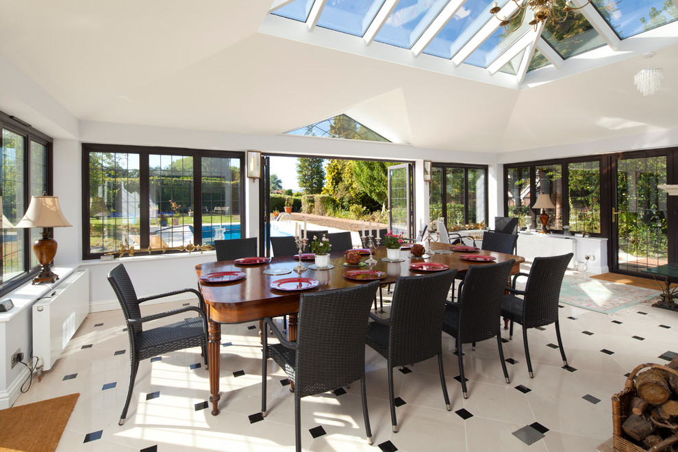 Inspiration for a traditional dining room in Kent.