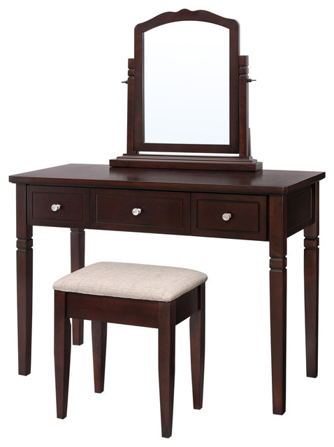 Vasagle Vanity Set Dressing Table Desk With 3 Drawers Vasagle Vanity Set Dressing Table Desk