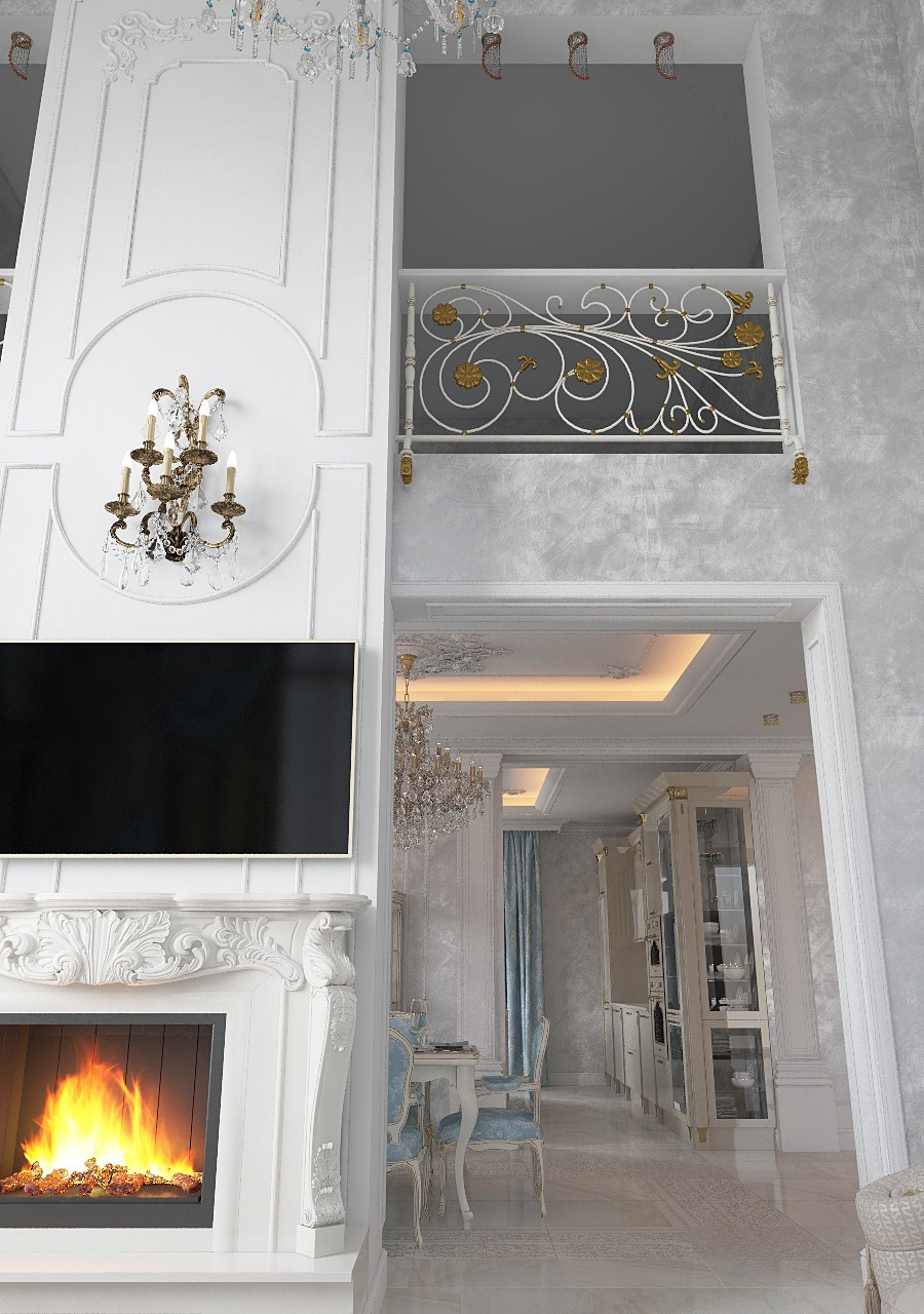 Дом в классическом стиле, посёлок Заостровье, Калининградская область