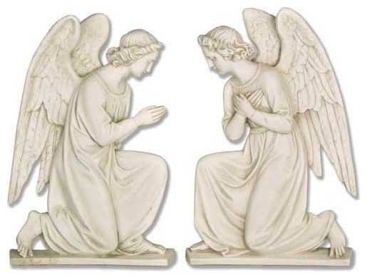 Angel Wall Plaque Set Garden Statue Traditional Statues And Yard Art By Xoticbrands Home Decor Houzz - Angel Wall Decor Plaques