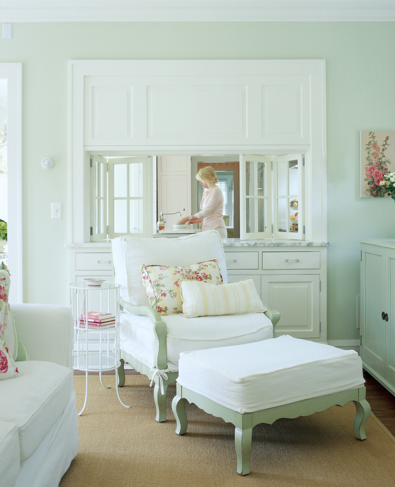 Inspiration for a coastal family room remodel in Minneapolis