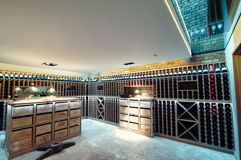 Photo of a contemporary wine cellar in Berlin.
