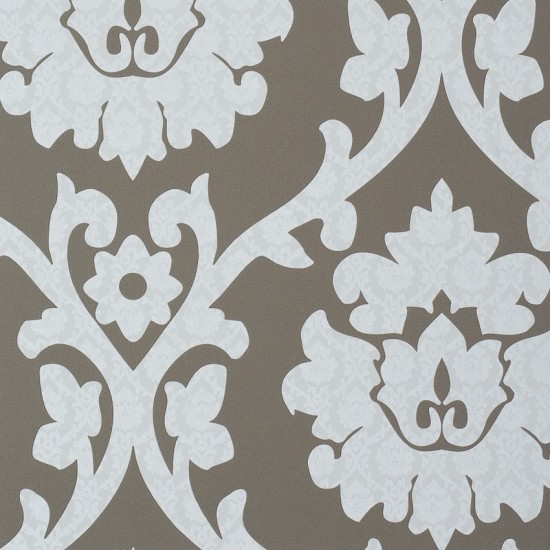 Plush Damask Pattern Wallpaper, Sample