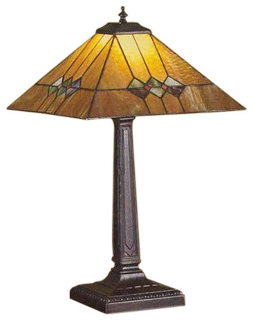 Meyda lighting 27855 22"H Martini Mission Table Lamp.609
