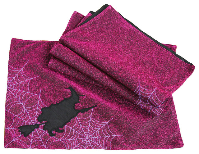 Witching Hour Halloween Placemats, 13"x18", Purple, Set of 4