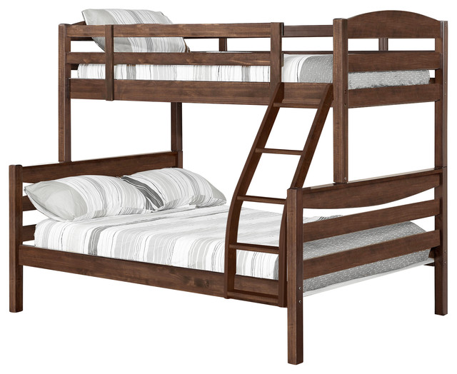 Alissa Bunk Bed Walnut Stain Twin Over Full Traditional Alissa Bunk Bed Walnut Stain Twin Over Full Traditional Beds By Us Tamex