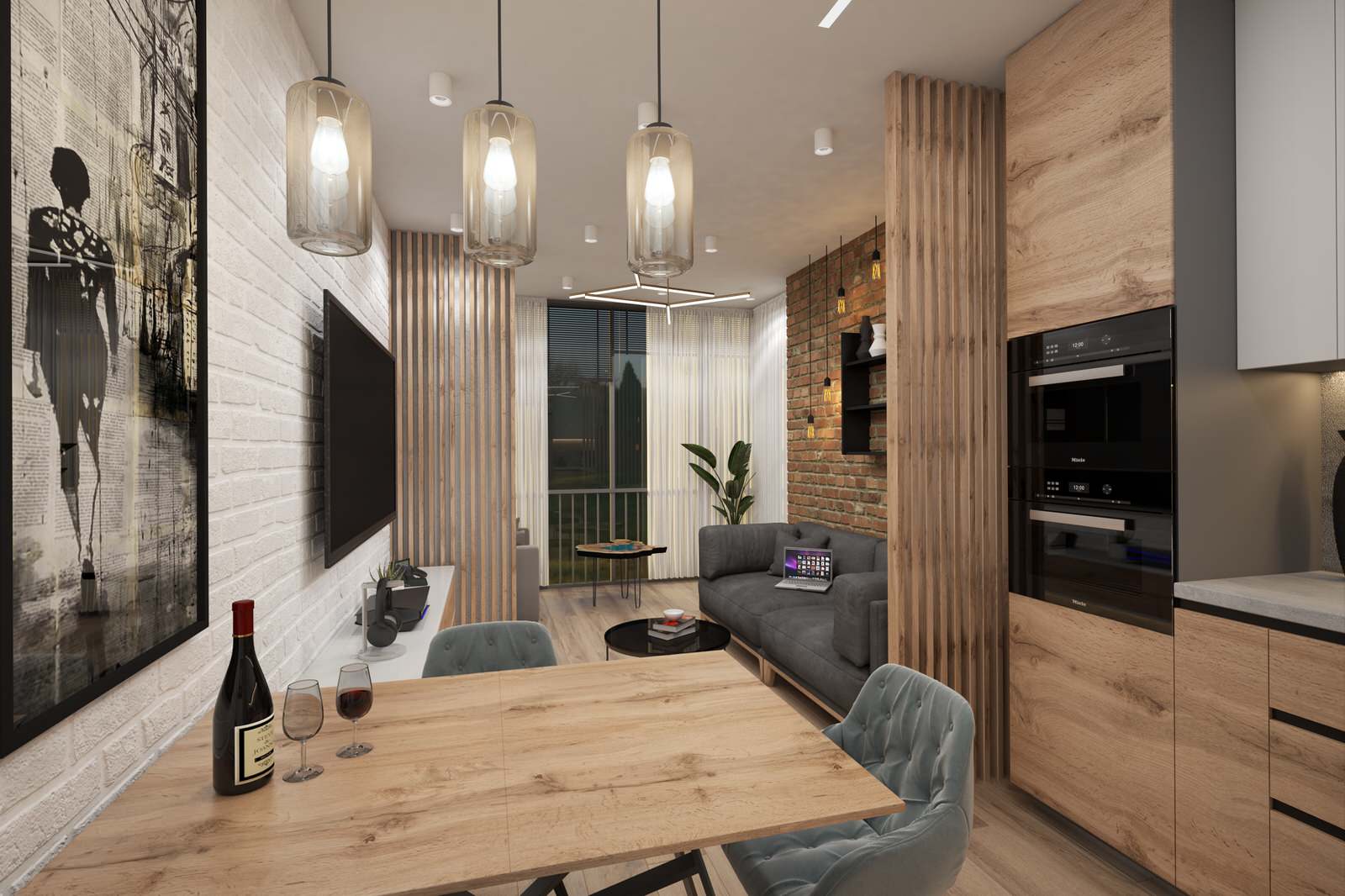 Однокомнатная квартира 45 кв.м.