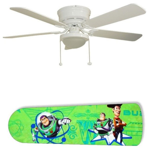 Woody and Buzz Toy Story 52" Ceiling Fan with Lamp