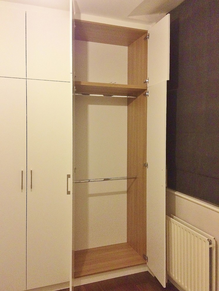 Contemporary Style Fitted White Wardrobe