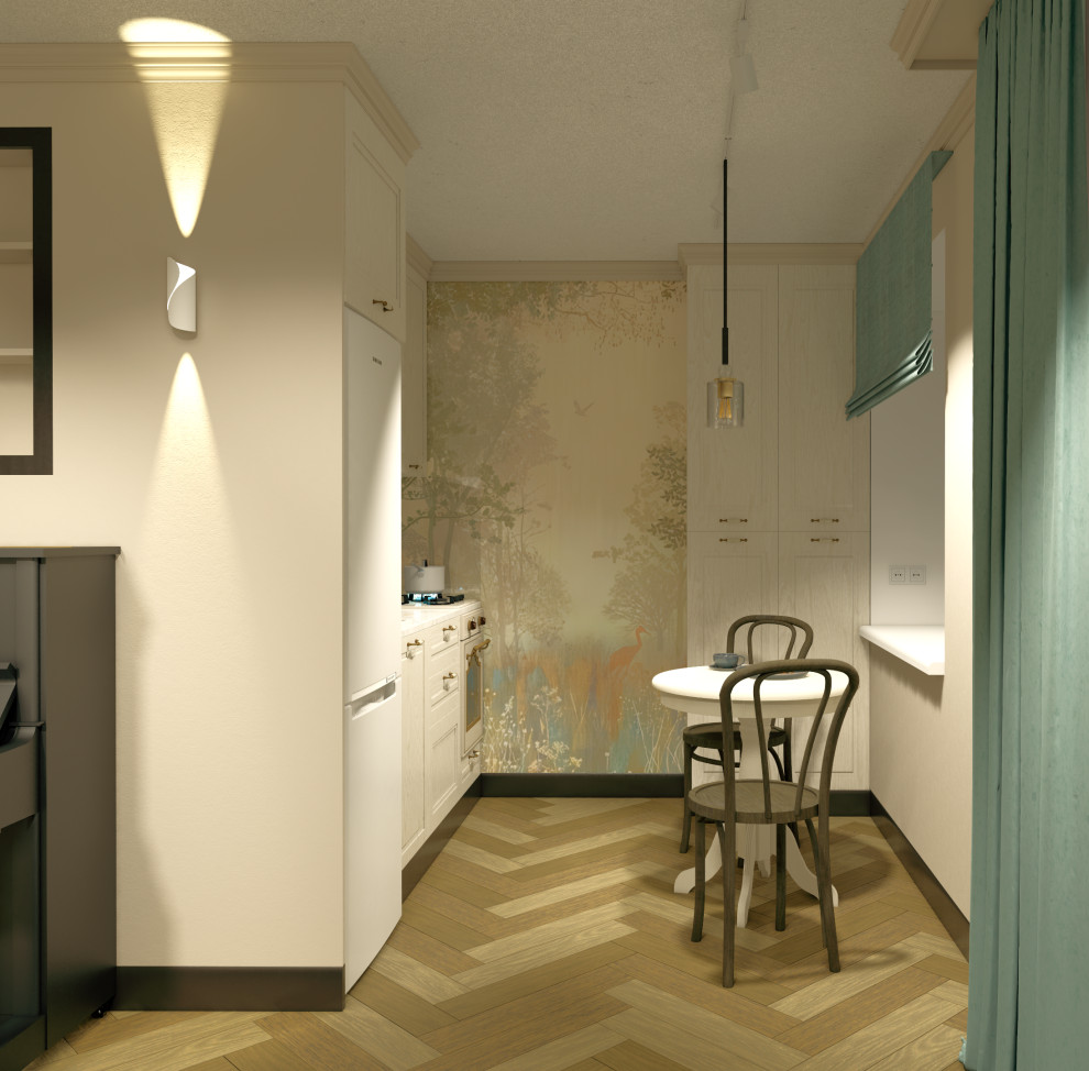 Однокомнатная квартира с элементами ретро.