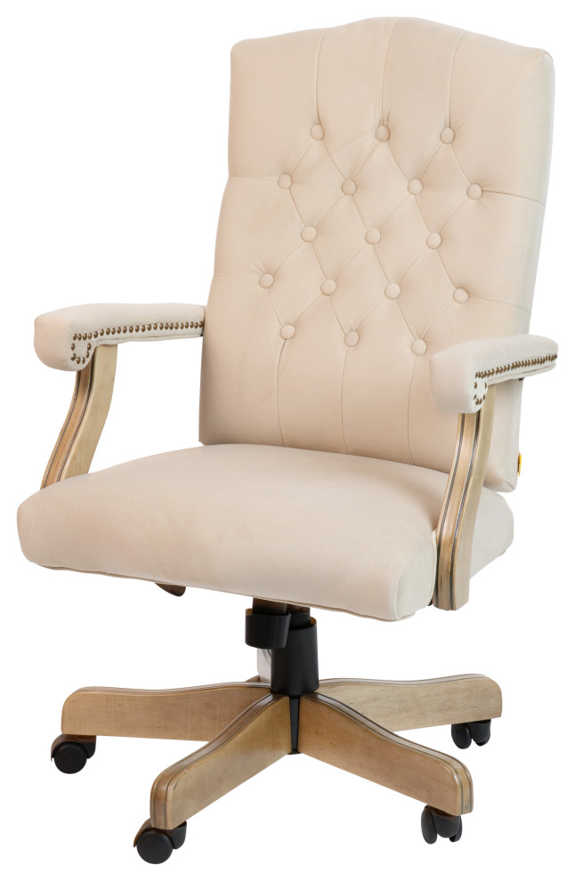 Classic MidBack Office Chair With Adjustable Height Transitional