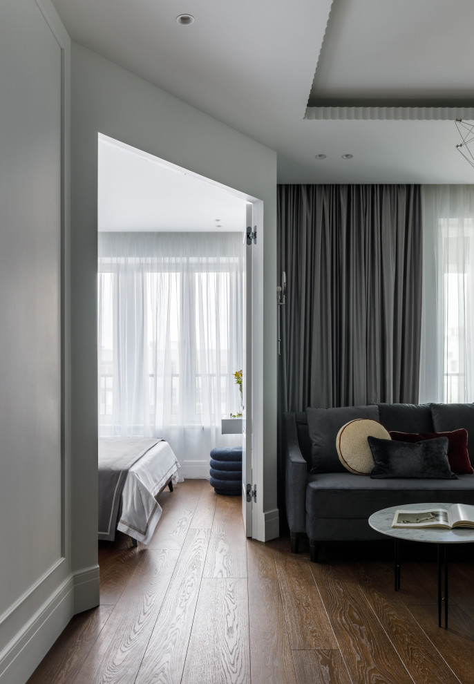 Ремонт двухкомнатной квартиры 50 м² для девушки в стиле неоклассика