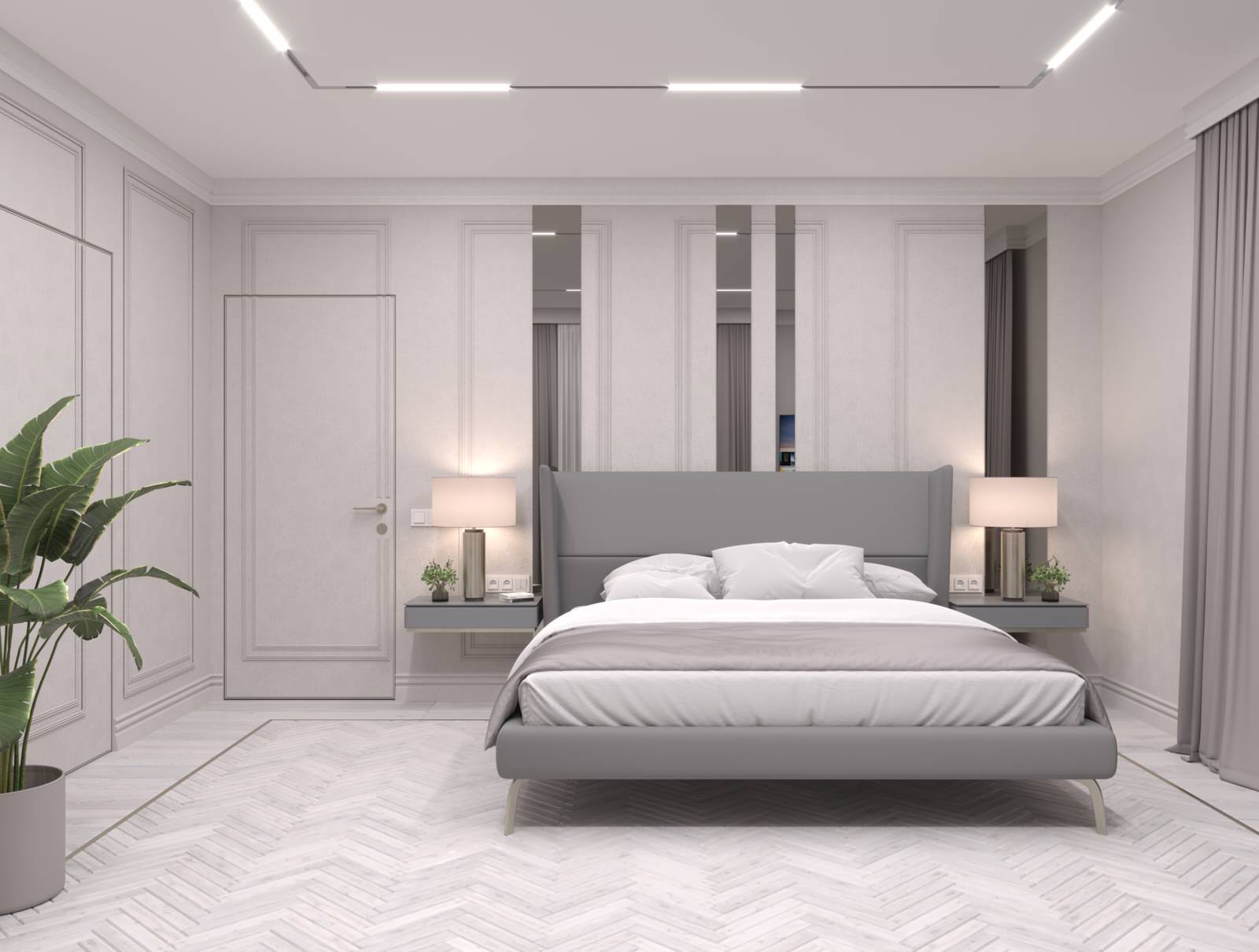 спальня в загородном доме