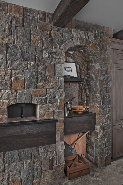 Old World Lake Home traditional-kitchen
