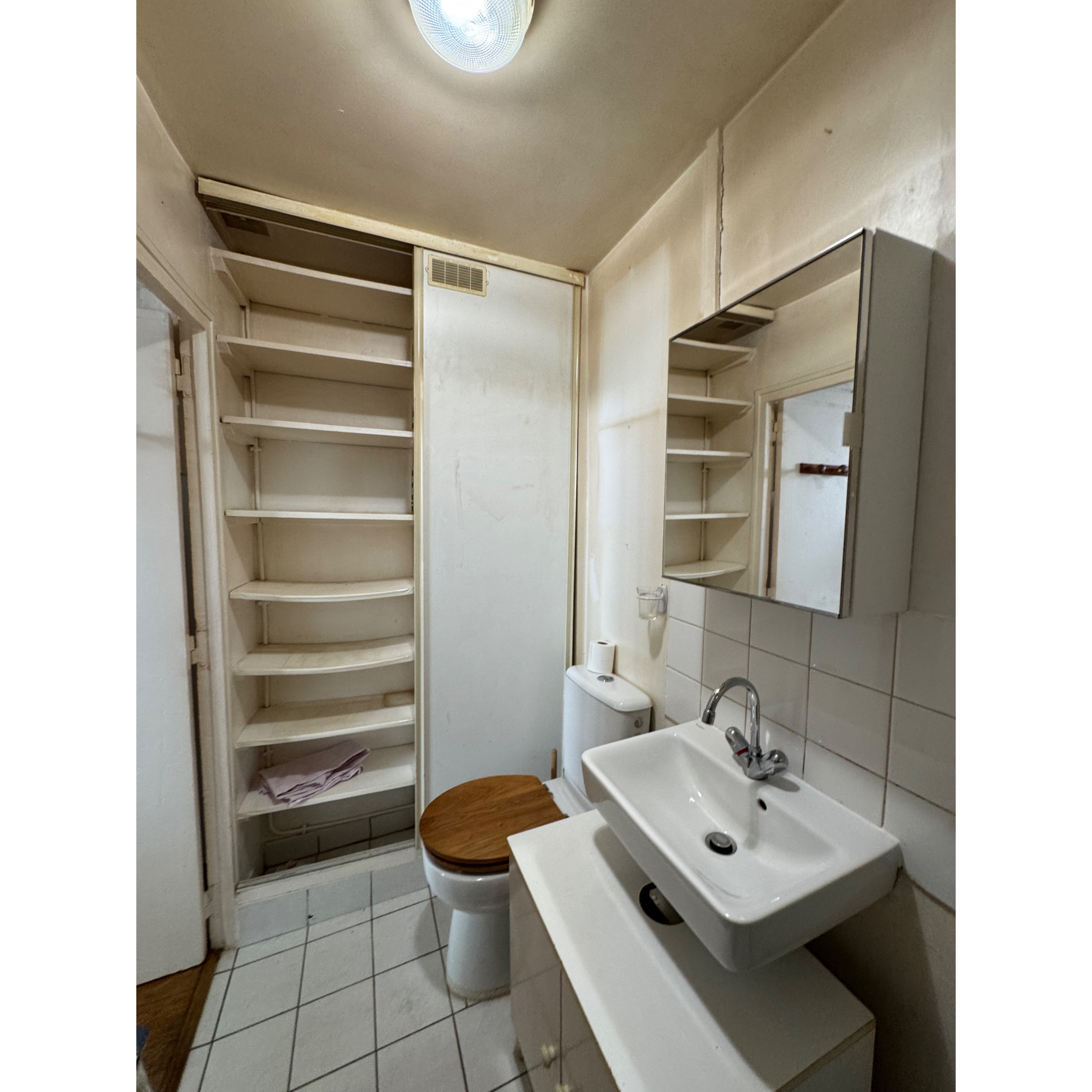Projet Père Lachaise, rénovation d'un appartement de 34m2