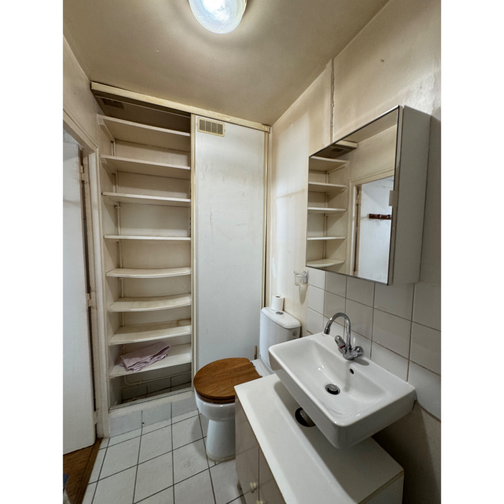 Projet Père Lachaise, rénovation d'un appartement de 34m2