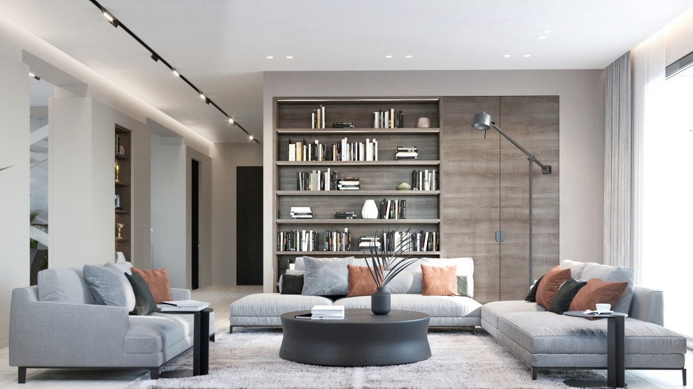 Дом в бежевых тонах