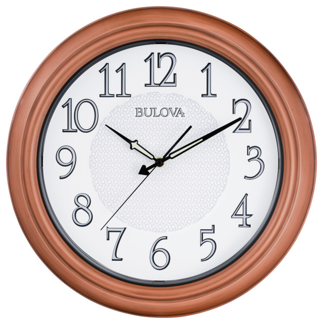 Bulova C 4866 Providence Illuminated Outdoor Clock Transitional Outdoor Clocks by