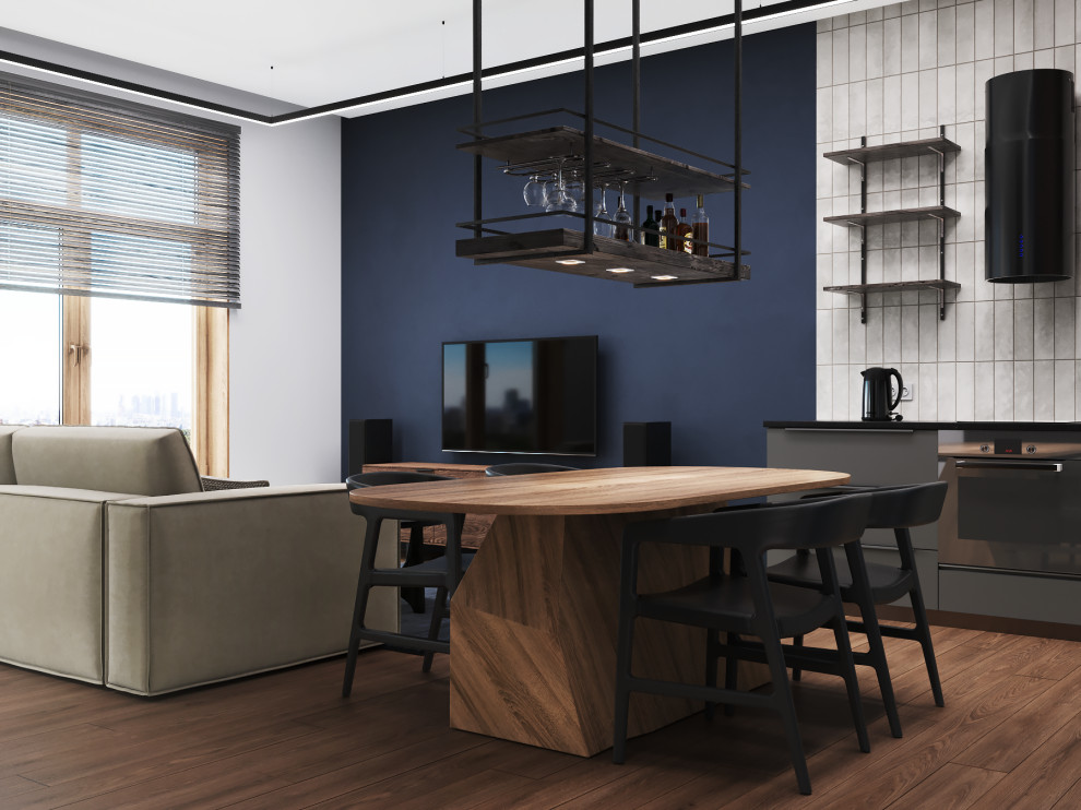 Квартира в темных тонах