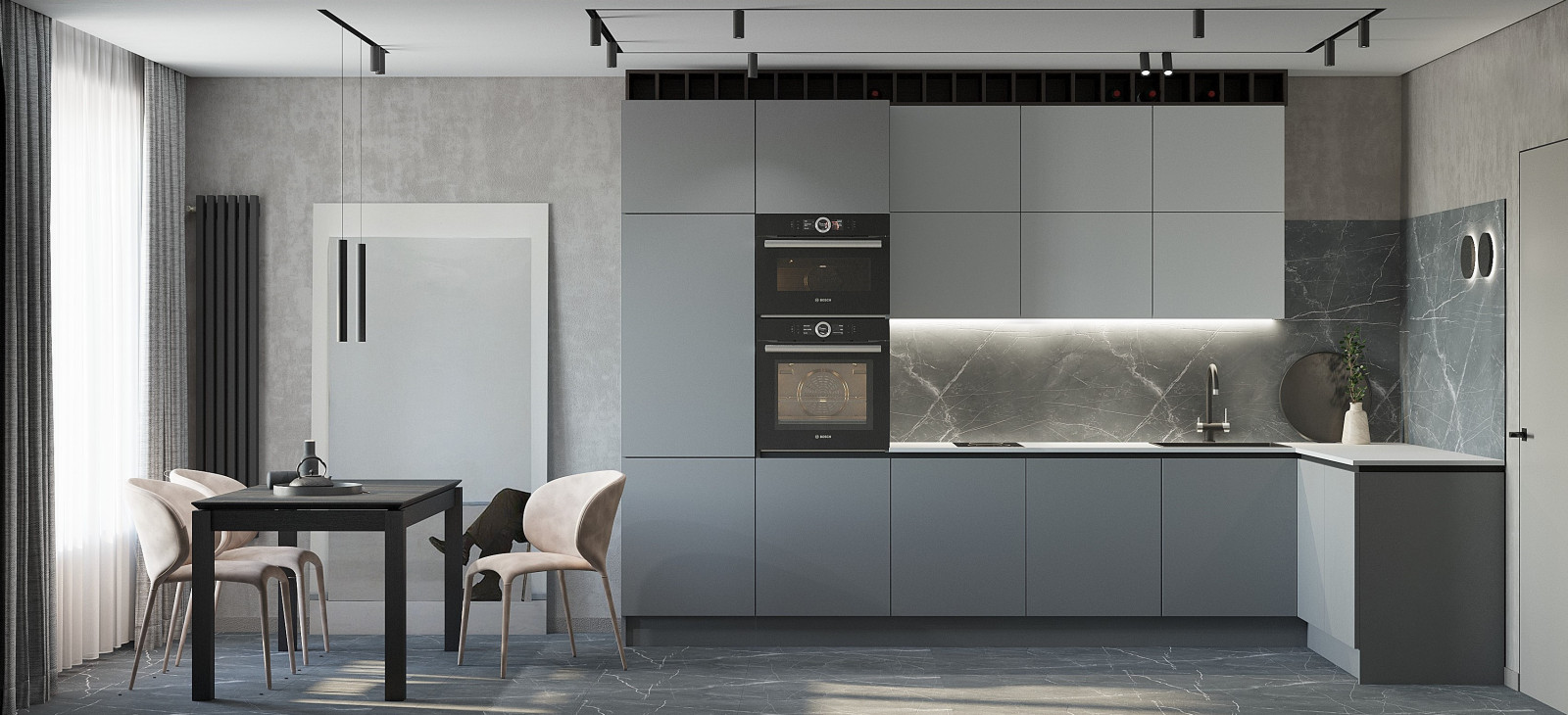 Кухня-гостиная 16 кв.м