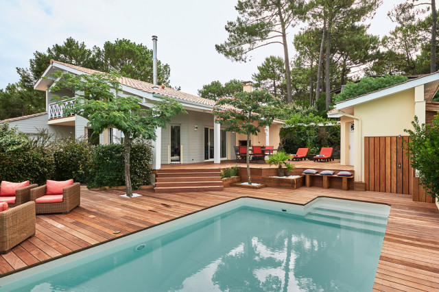Lacanau - R&eacute;novation d&rsquo;une maison de vacances stile-marinaro-piscina