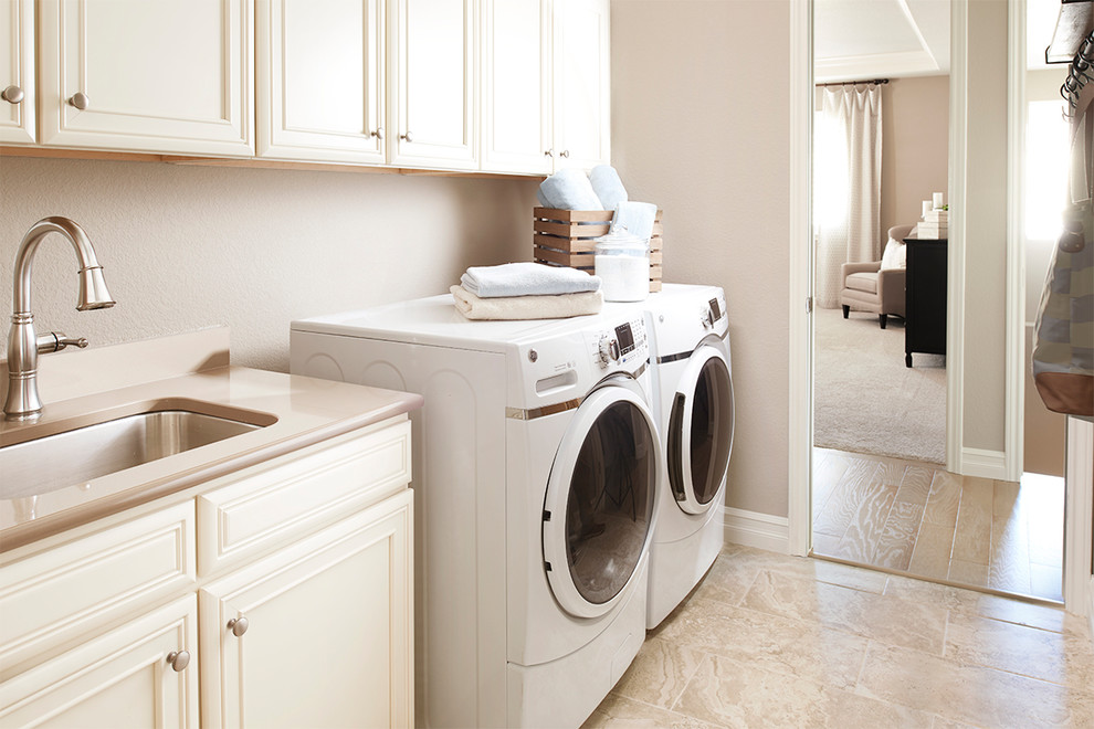 Arlington model home in Colorado Contemporary Laundry Room Las