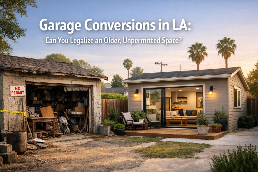 Garage Conversions in LA: Can You Legalize an Older, Unpermitted Space?