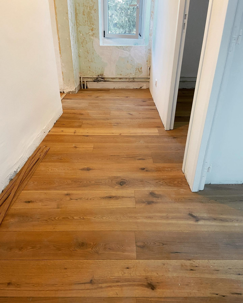 Pose d’un parquet contrecollé en chêne