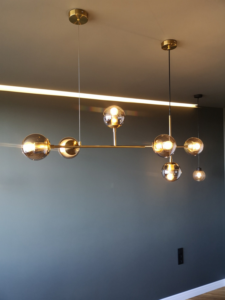 Интерьер  квартиры со сложной планировкой