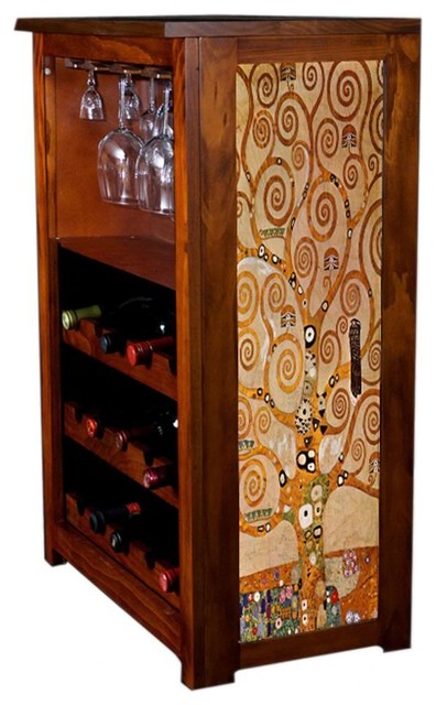 Wine Cabinet 15 bottle Tree of Life by Klimt